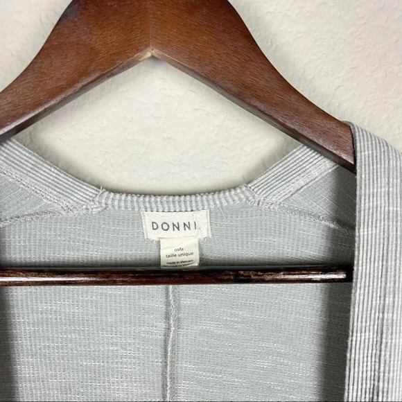 Anthropologie Donni Lagenlook Ribbed Striped Cardigan Sweater - Picture 5 of 11